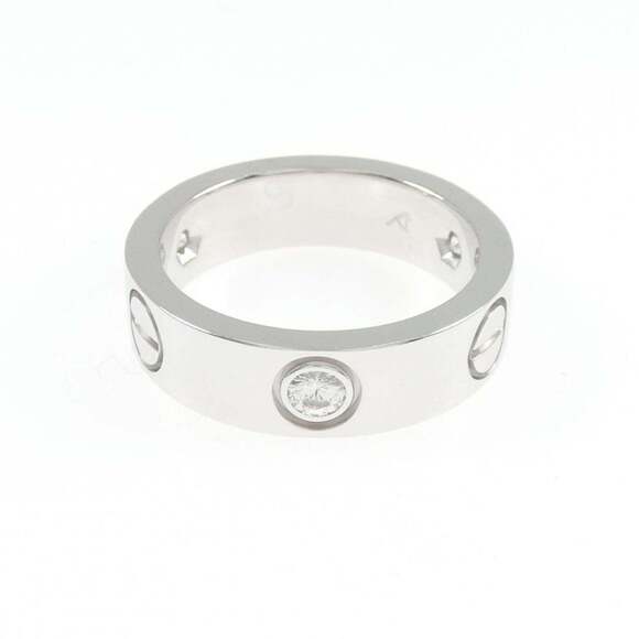 CARTIER Authentic Silver Diamond Love Ring - Picture 2 of 5